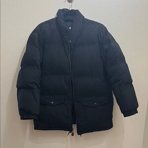 //EDDIE BAUER// Vintage Black Goose Down Puffer Jacket